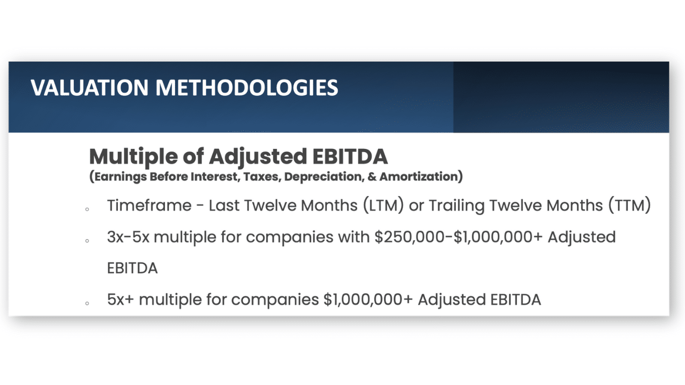 Adjusted EBITDA multiples